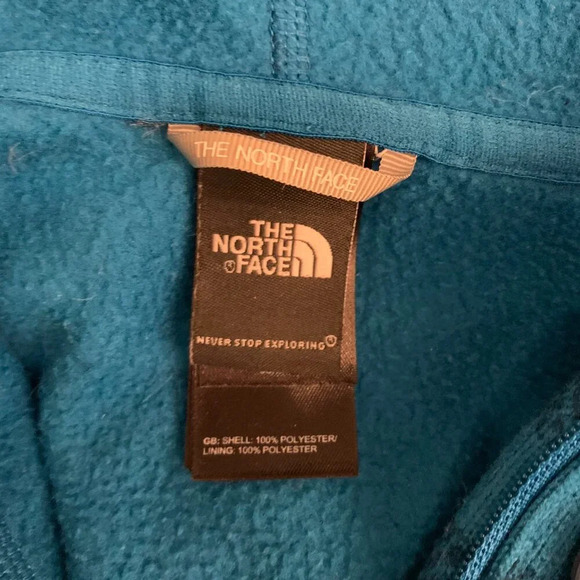 The North Face - Blue/black striped quarter pull-over - Picture 2 of 7